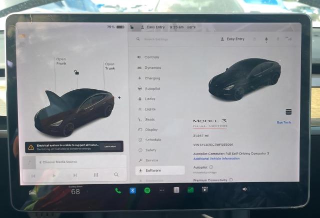 Photo 9 from auction – 2021 TESLA MODEL 3 with VIN 5YJ3E1EC7MF055091