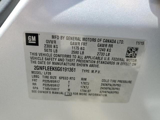 Photo 14 from auction – 2016 CHEVROLET EQUINOX LS with VIN 2GNFLEEK6G6191361