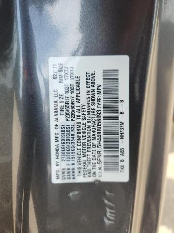 Photo 14 from auction – 2011 HONDA ODYSSEY EX with VIN 5FNRL5H44BB056093