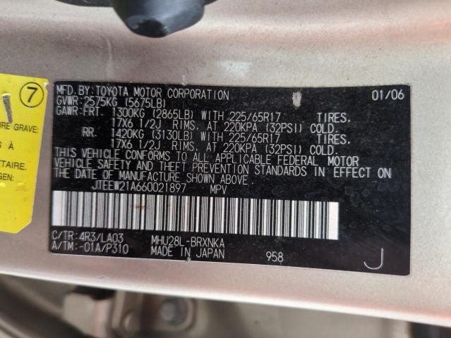Foto 14 de la subasta – 2006 TOYOTA HIGHLANDER con VIN JTEEW21A660021897