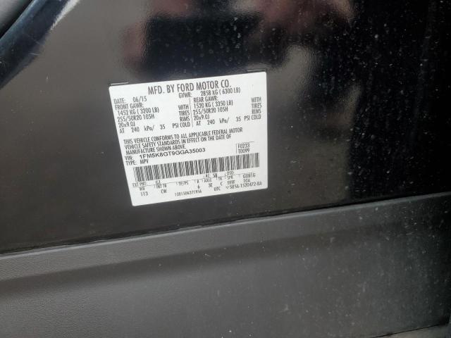 Photo 14 from auction – 2016 FORD EXPLORER S with VIN 1FM5K8GT9GGA35003