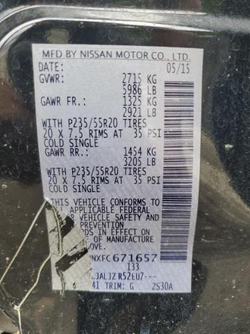 Photo 14 from auction – 2015 NISSAN PATHFINDER with VIN 5N1AR2MNXFC671657