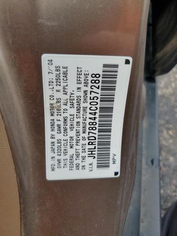 Photo 14 from auction – 2004 HONDA CR-V EX with VIN JHLRD78844C057288