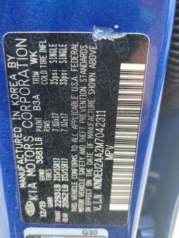 Photo 14 from auction – 2021 KIA SELTOS S with VIN KNDEU2AA2M7042311
