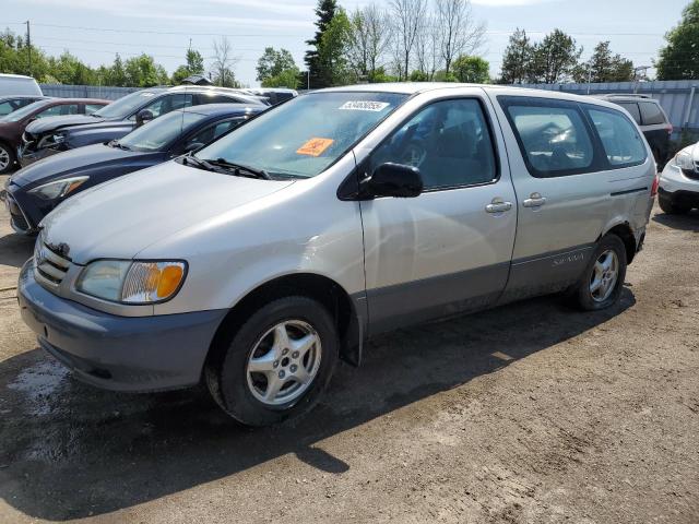 TOYOTA SIENNA CE 2002 with VIN 4T3ZF19C42U425907 - Photo from auction