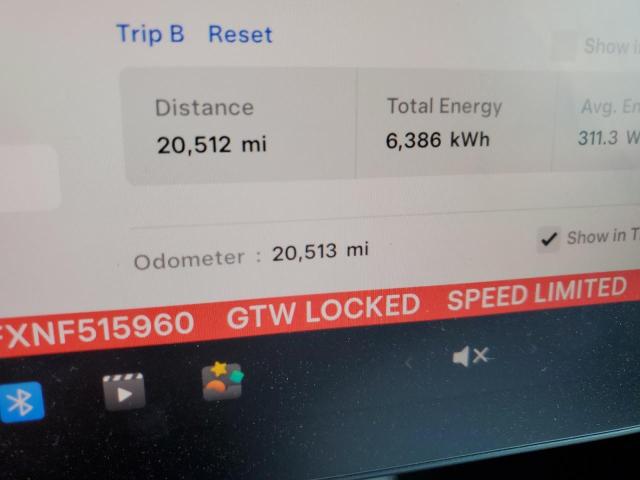 Photo 9 from auction – 2022 TESLA MODEL Y with VIN 7SAYGDEFXNF515960
