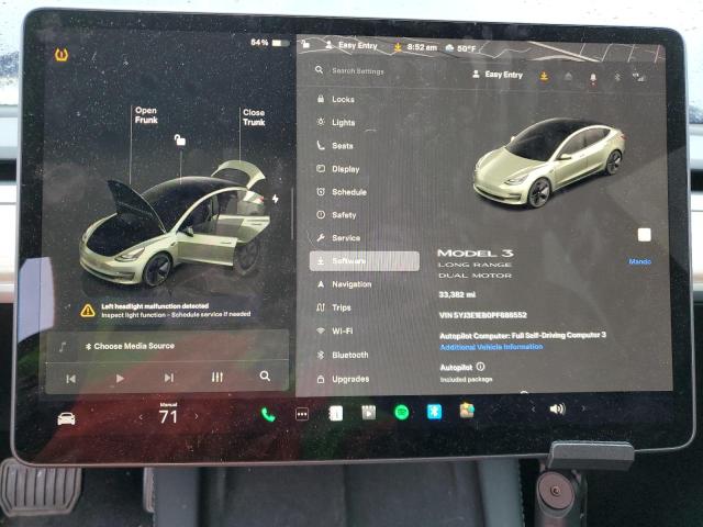 Photo 9 from auction – 2023 TESLA MODEL 3 with VIN 5YJ3E1EB0PF686552