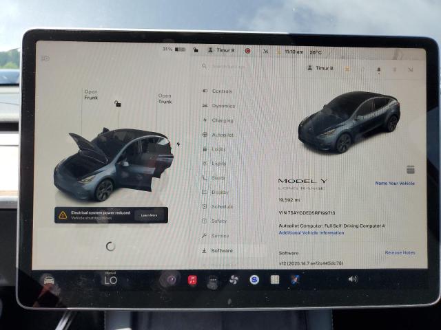 Photo 9 from auction – 2024 TESLA MODEL Y with VIN 7SAYGDED5RF199713
