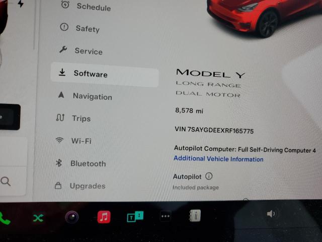 Photo 9 from auction – 2024 TESLA MODEL Y with VIN 7SAYGDEEXRF165775