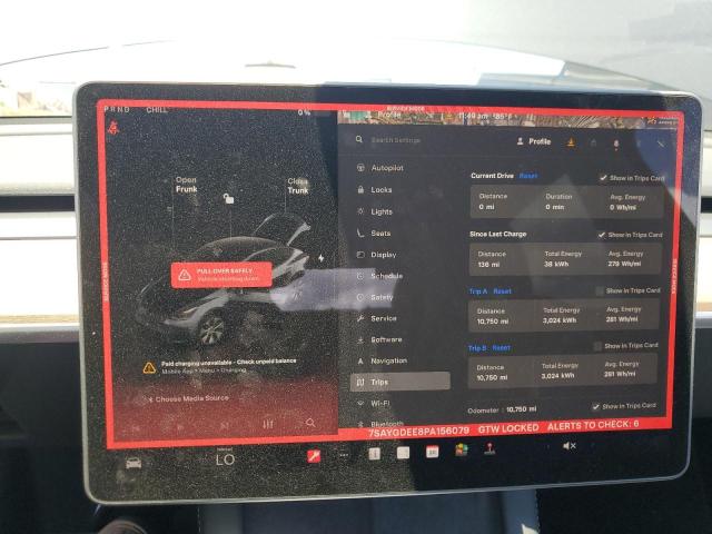 Photo 9 from auction – 2023 TESLA MODEL Y with VIN 7SAYGDEE8PA156079