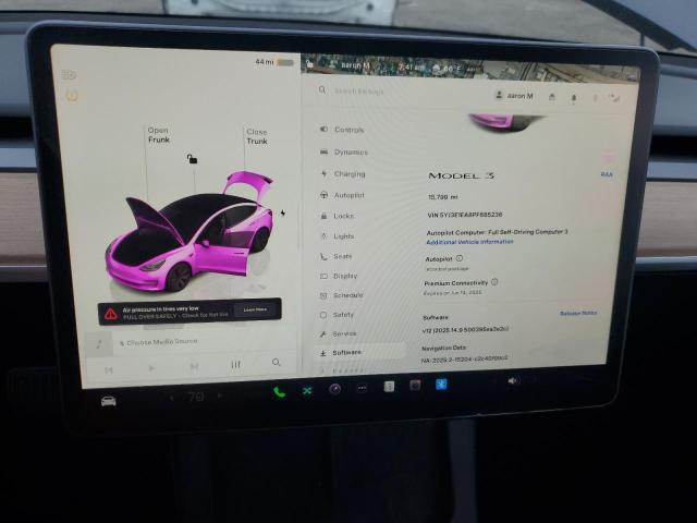 Photo 9 from auction – 2023 TESLA MODEL 3 with VIN 5YJ3E1EA8PF685236