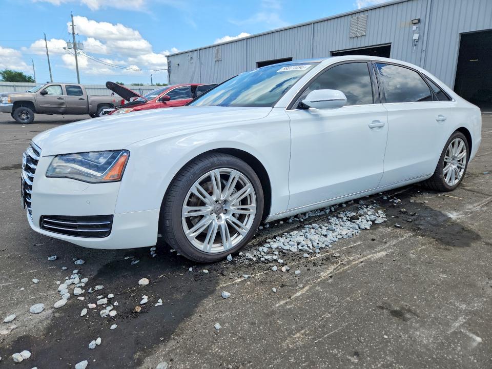 AUDI A8 2014 with VIN WAURGAFD0EN004589 - Photo from auction