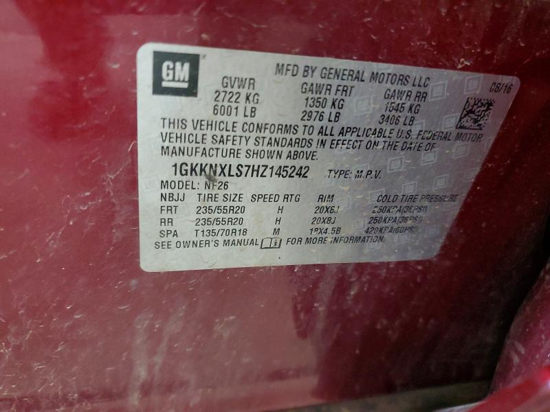 صورة رقم 14 من المزاد - 2017 GMC ACADIA مع VIN 1GKKNXLS7HZ145242