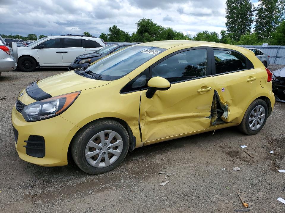KIA RIO 2016 with VIN KNADM5A35G6590986 - Photo from auction