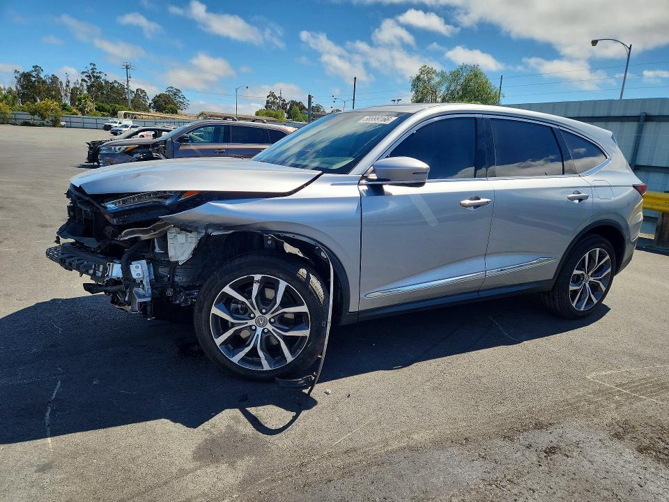 ACURA MDX 2022 with VIN 5J8YE1H45NL016929 - Photo from auction