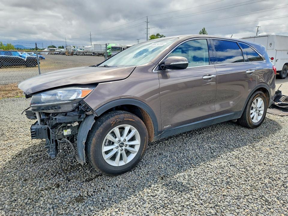 KIA SORENTO 2019 with VIN 5XYPGDA55KG567880 - Photo from auction
