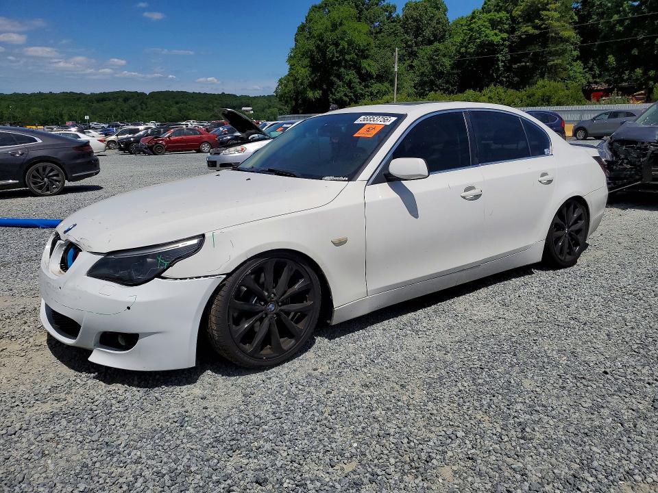 BMW 525 2007 with VIN WBANE53547CW64044 - Photo from auction