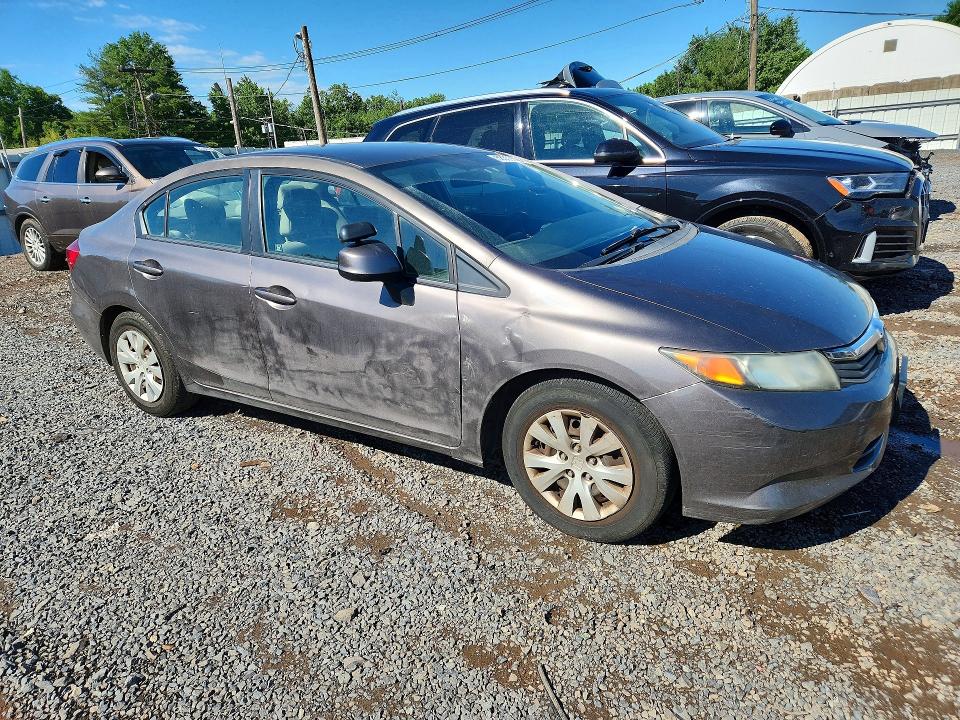Photo 4 from auction – 2012 HONDA CIVIC with VIN 19XFB2F54CE375078