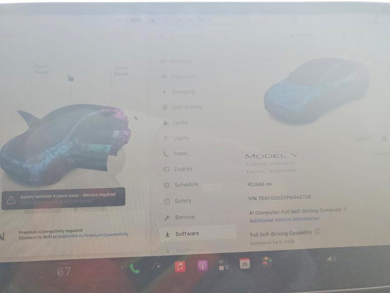 Photo 9 from auction – 2023 TESLA MODEL Y with VIN 7SAYGDEE0PA042738