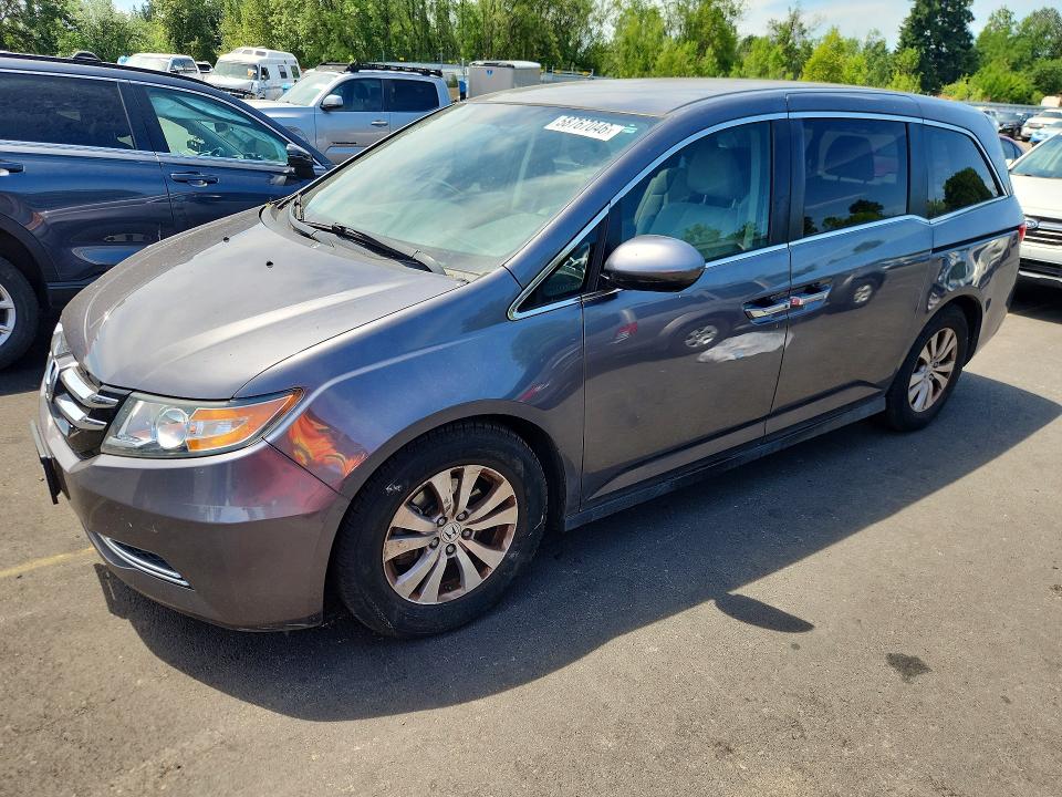 HONDA ODYSSEY 2015 with VIN 5FNRL5H49FB028344 - Photo from auction