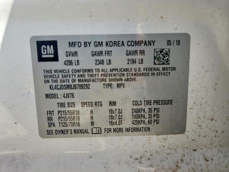 Photo 14 from auction – 2018 BUICK ENCORE with VIN KL4CJDSM8JB709292