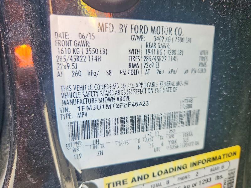 Photo 14 from auction – 2015 FORD EXPEDITION with VIN 1FMJU1MT2FEF46423