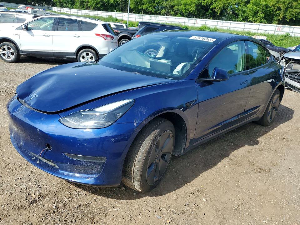 TESLA MODEL 3 2023 with VIN 5YJ3E1EA1PF678743 - Photo from auction