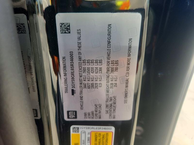 Photo 14 from auction – 2025 CADILLAC ESCALADE with VIN 1GYS9GRL6SR346003