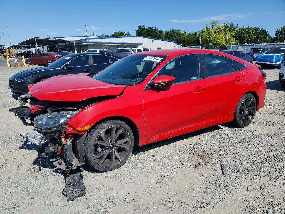 HONDA CIVIC 2019 with VIN 2HGFC2F85KH593106 - Photo from auction