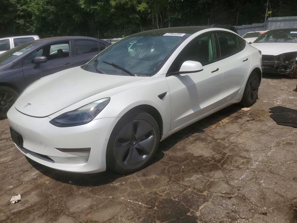 TESLA MODEL 3 2022 с VIN 5YJ3E1EB8NF291242 - Снимка от търг