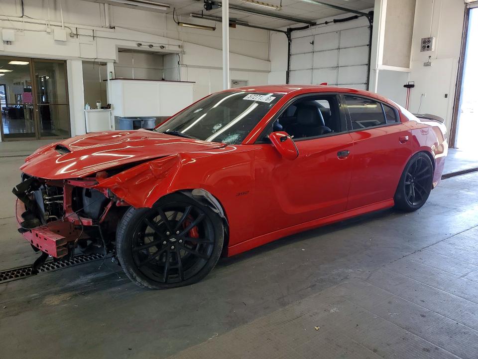 DODGE CHARGER 2018 with VIN 2C3CDXGJ0JH232172 - Photo from auction