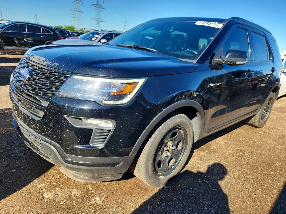 FORD EXPLORER 2018 with VIN 1FM5K8GT0JGC04977 - Photo from auction