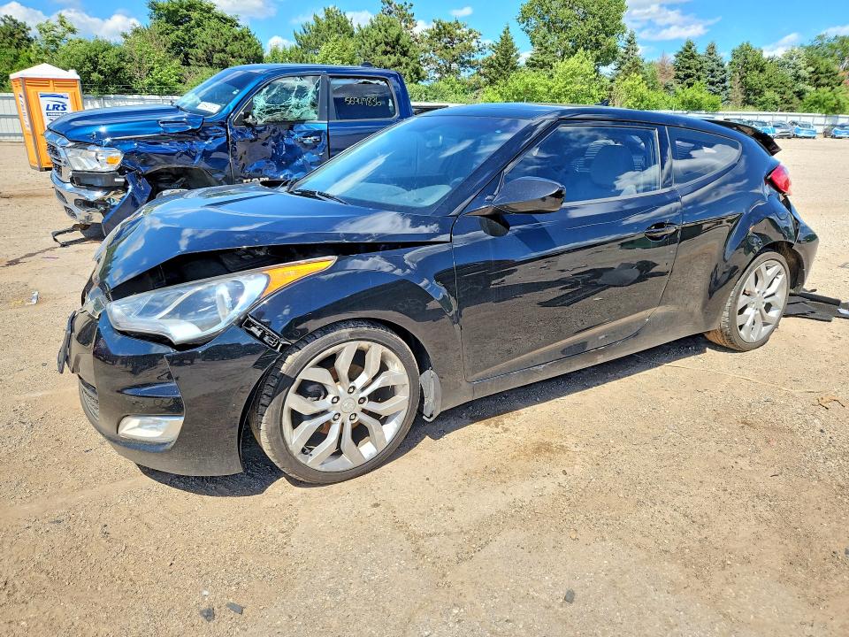 HYUNDAI VELOSTER 2013 with VIN KMHTC6AD5DU133243 - Photo from auction