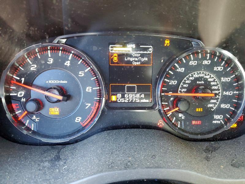 Photo 9 from auction – 2020 SUBARU WRX with VIN JF1VA1A67L9822604