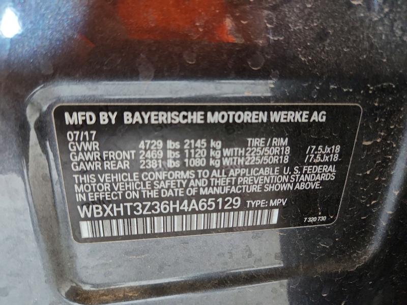 Photo 14 from auction – 2017 BMW X1 with VIN WBXHT3Z36H4A65129
