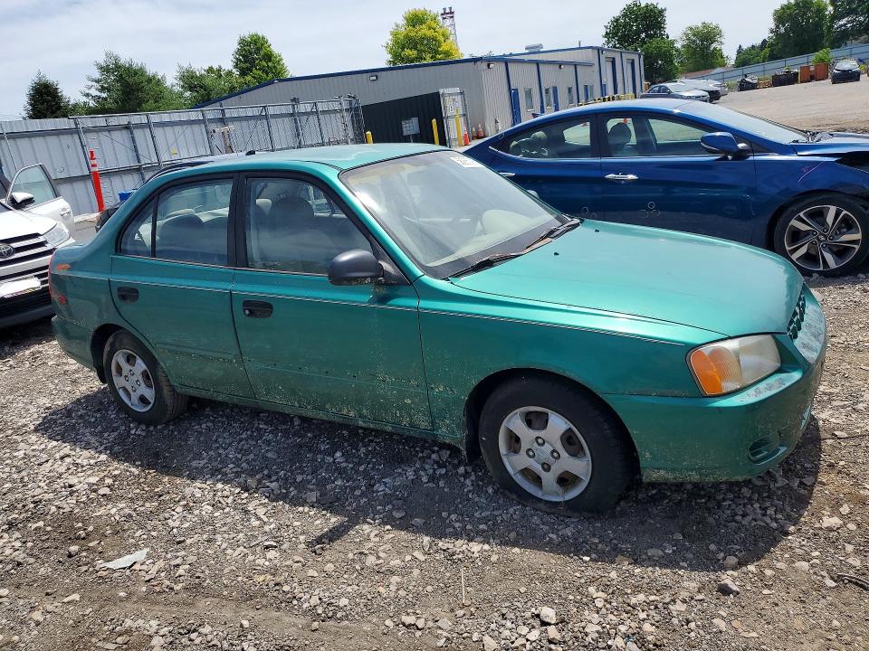 Photo 4 from auction – 2001 HYUNDAI ACCENT with VIN KMHCG45C91U169698