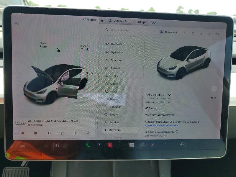 Zdjęcie 9 z aukcji – 2021 TESLA MODEL Y z VIN 5YJYGAEE7MF151580