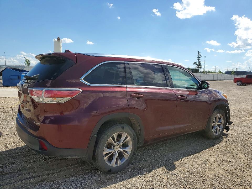 Photo 3 from auction – 2015 TOYOTA HIGHLANDER with VIN 5TDJKRFH7FS109321