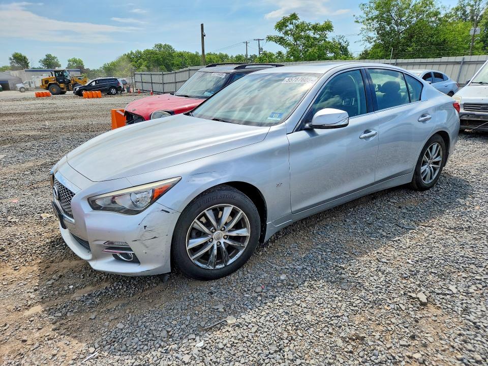 INFINITI Q50 2014 with VIN JN1BV7AR7EM699632 - Photo from auction