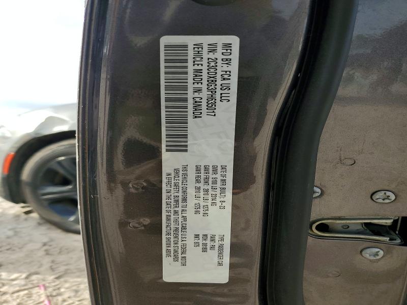 Photo 14 from auction – 2023 DODGE CHARGER with VIN 2C3CDXBG3PH635017