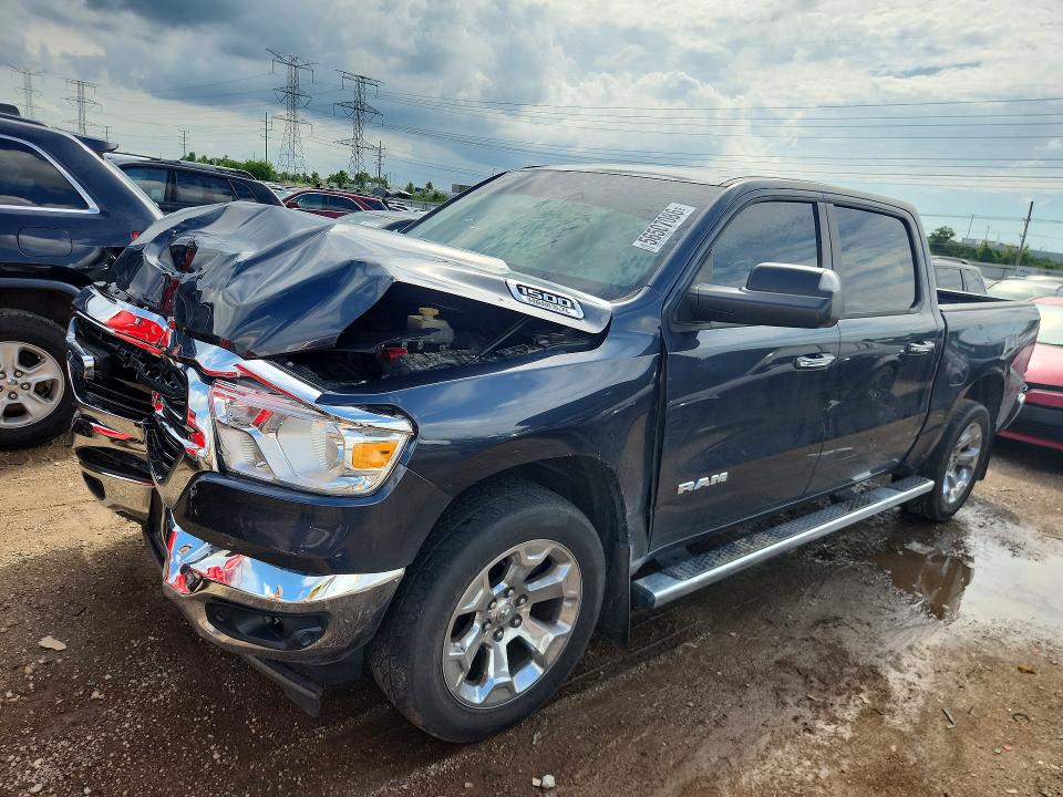 RAM 1500 2019 with VIN 1C6SRFFTXKN571625 - Photo from auction