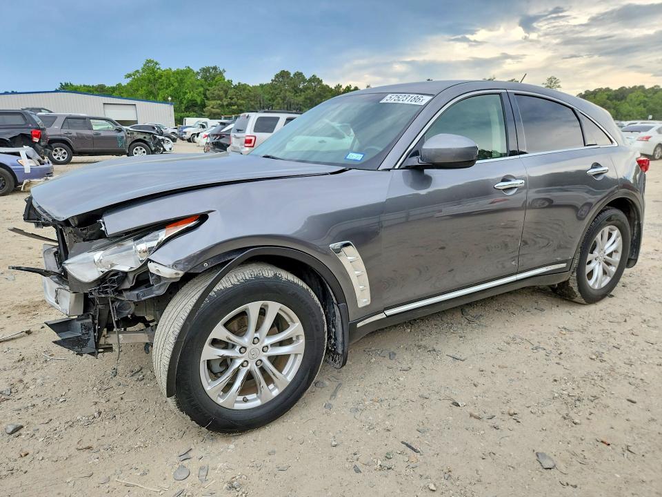 INFINITI QX70 2014 with VIN JN8CS1MW6EM413248 - Photo from auction