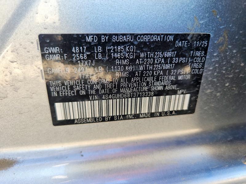 Photo 14 from auction – 2026 SUBARU CROSSTREK with VIN 4S4GUHD68T3713338