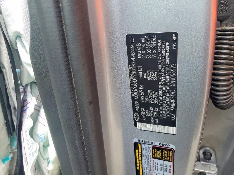 Photo 10 from auction – 2024 HYUNDAI SANTA FE with VIN 5NMP5DGL3RH058592