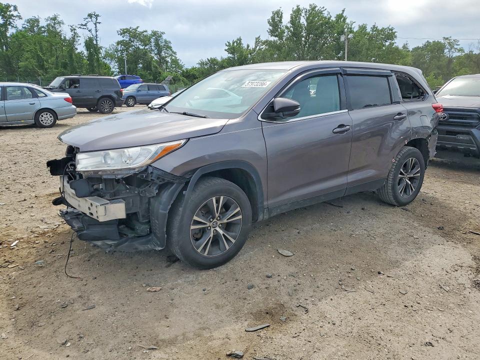 TOYOTA HIGHLANDER 2019 with VIN 5TDZARFH9KS056945 - Photo from auction