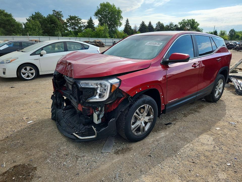 GMC TERRAIN 2022 with VIN 3GKALTEV3NL147106 - Photo from auction
