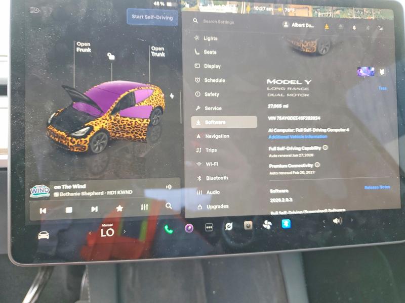 Foto 9 de la subasta – 2025 TESLA MODEL Y con VIN 7SAYGDEE4SF282824