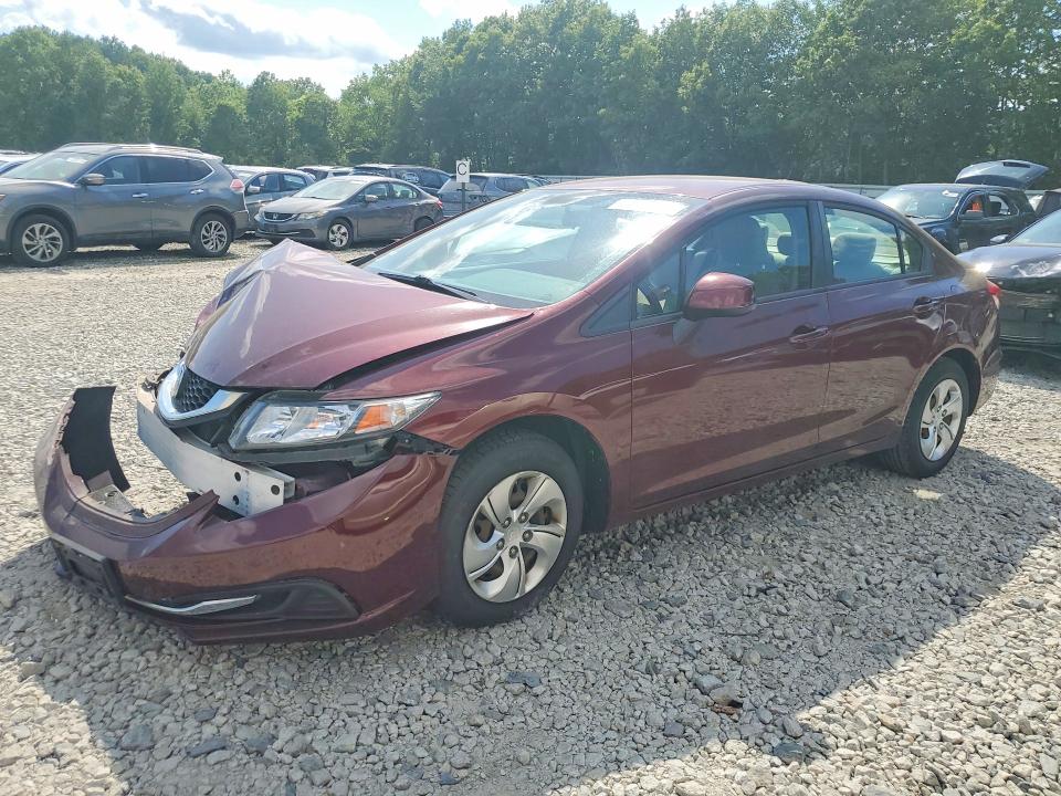 HONDA CIVIC 2013 with VIN 2HGFB2F54DH535953 - Photo from auction
