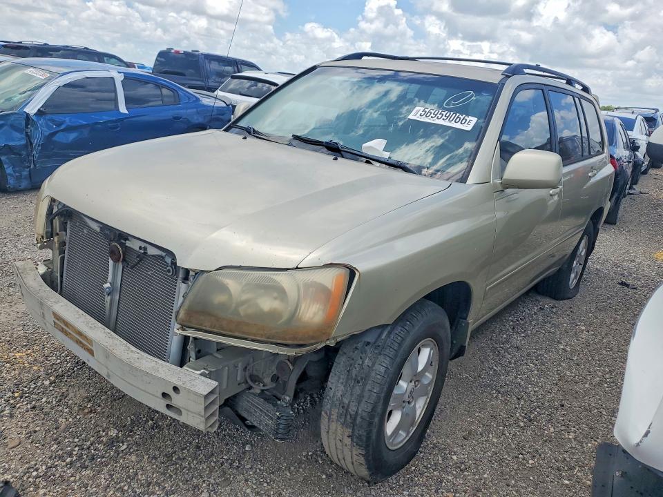 TOYOTA HIGHLANDER 2003 with VIN JTEGF21A330087599 - Photo from auction
