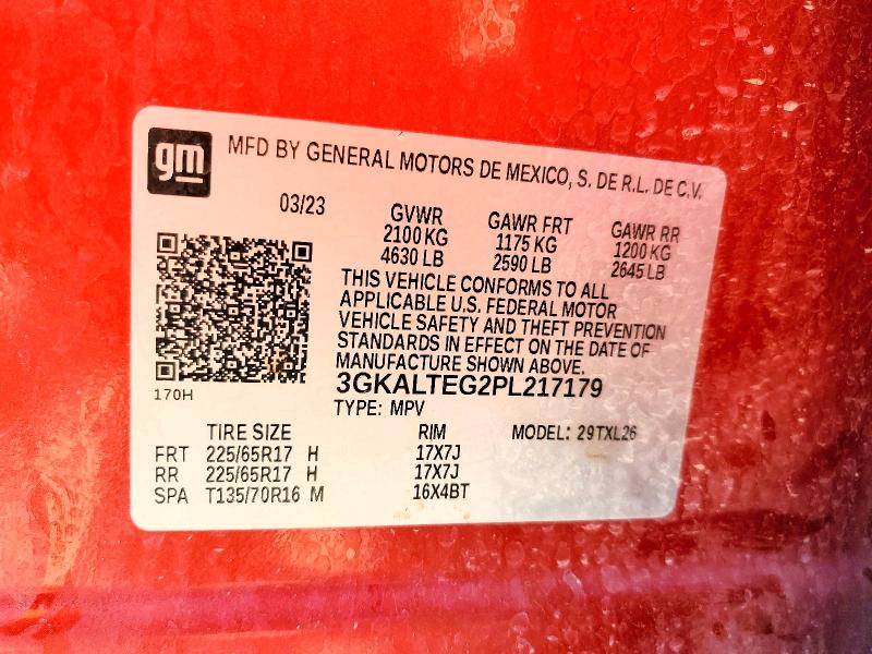 Photo 14 from auction – 2023 GMC TERRAIN with VIN 3GKALTEG2PL217179